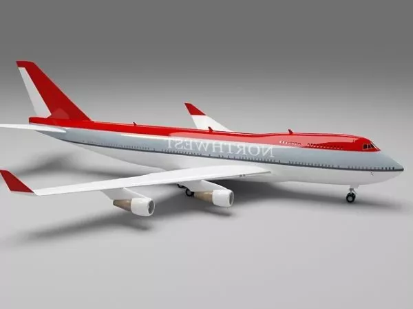 Northwest Airlines Airplane 3d model Northwest Airlines Airplane 3d model