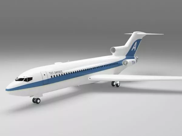 Us Boeing 727 Airplane 3d model Us Boeing 727 Airplane 3d model