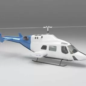 Us Rescue Helicopter 3d model