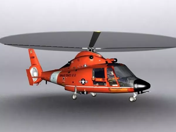 Utility Helicopter Bell206b 3d model