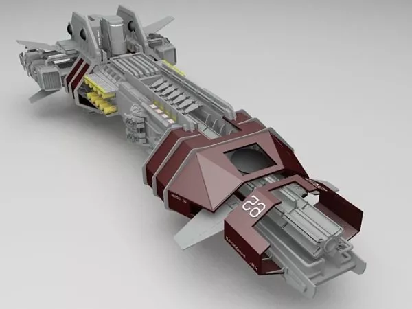 Crescent Wing Spacecraft 3d model