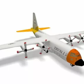 Lockheed Hercules Aircraft 3d model