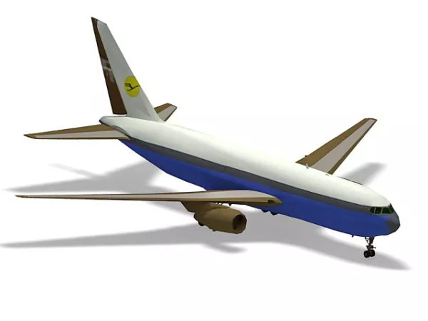 Commercial Airliner Basic Mesh 3d model