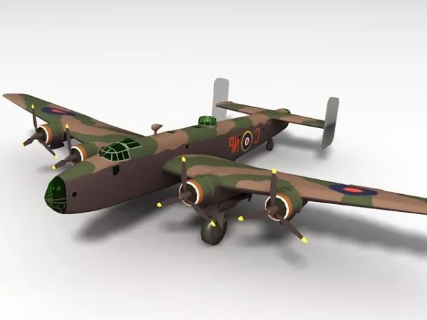 Halifax Bomber 3d model Halifax Bomber 3d model