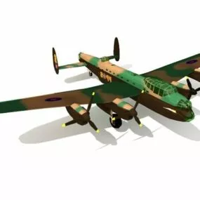 Avro Lancaster Bomber Ww2 3d model