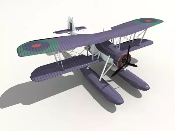 Fairey Swordfish Floatplane Ww2 3d model Fairey Swordfish Floatplane Ww2 3d model
