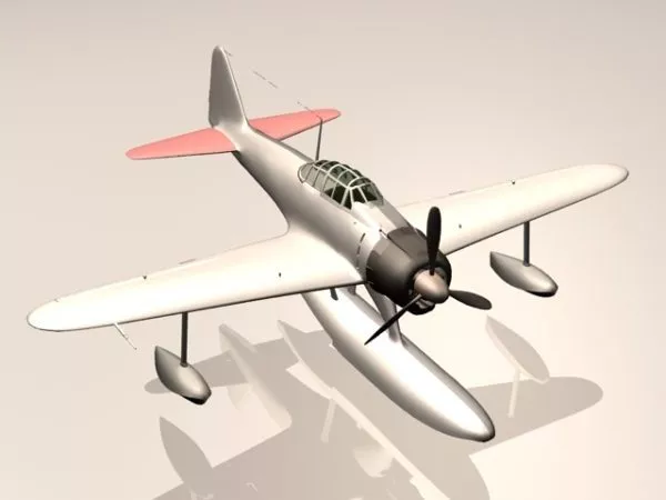 Nakajima Fighter Bomber 3d model Nakajima Fighter Bomber 3d model