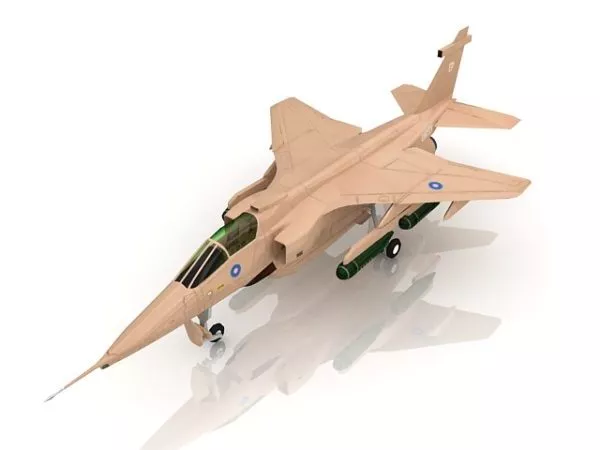 Raf Jaguar Attack Military Aircraft 3d model Raf Jaguar Attack Military Aircraft 3d model