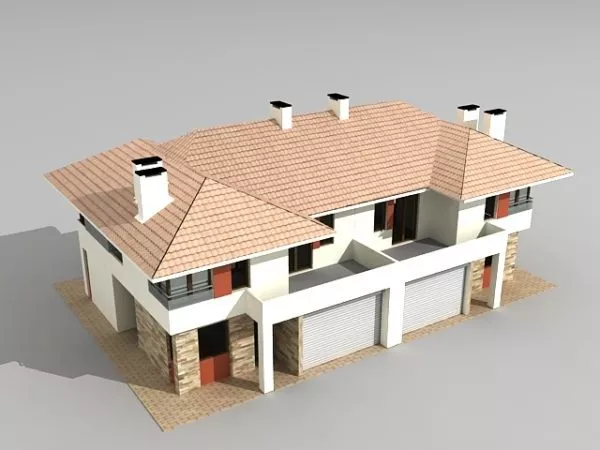 Garage Roof Structure Building 3d model