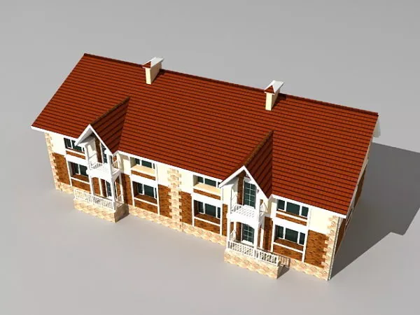 Old Townhouse 3d model