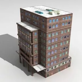 Newyork Apartment Block 3d model