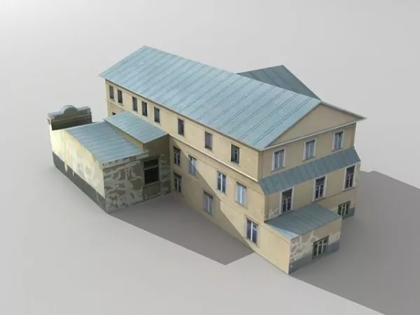 Abandoned House Scene 3d model