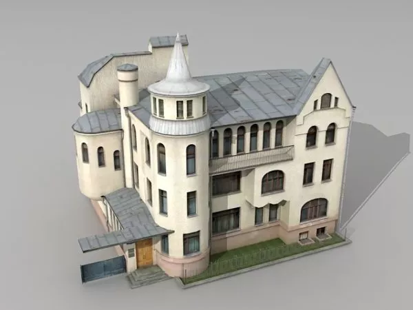 Classic Colonial Mansion 3d model