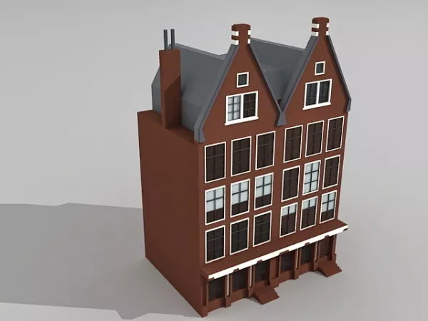Old Country Town 3d model