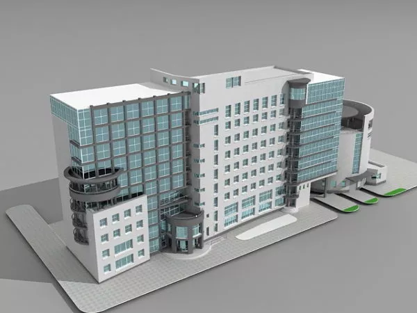 Modern Office Building Design 3d model Modern Office Building Design 3d model