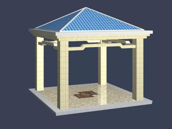 Stone Garden Pavilion 3d model