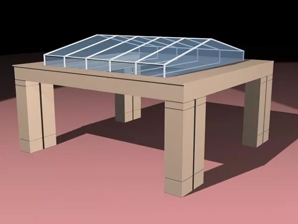 Ancient Roman Pavilion 3d model