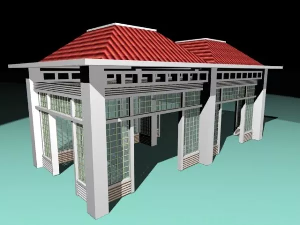 Ancient Roman Pavilion 3d model