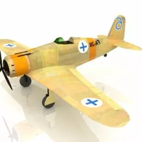 Fiat G50 Fighter 3d model