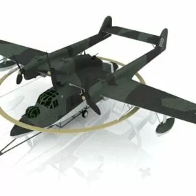 Blohm And Voss Flying Boat Aircraft 3d model