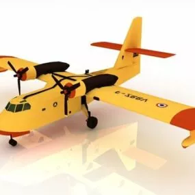 Canada Cl-215 Firefighting Aircraft 3d model