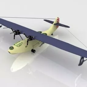 Navy Catalina Flying Boat 3d model
