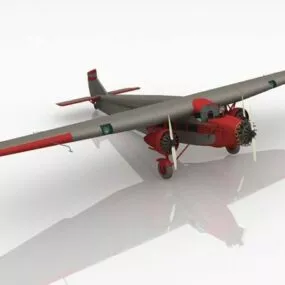 Ford Tri-motor Airplane 3d model