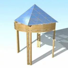 Contemporary Gazebo Design 3d model