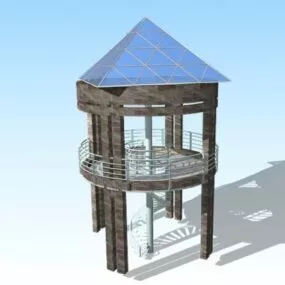 Viewing Gazebo Platform Design 3d model