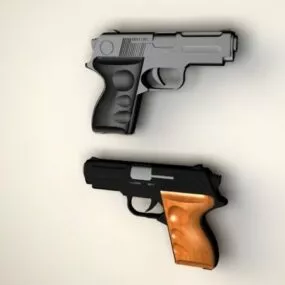 Semi Auto Pistols 3d model