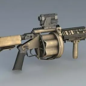 M32 Multi-shot Grenade Launcher 3d model