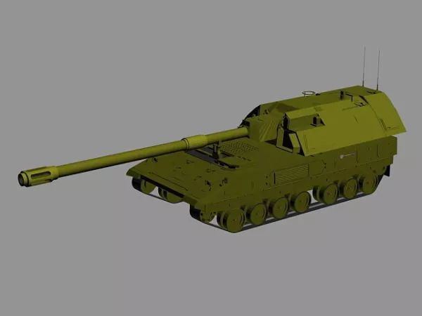 Self Propelled Artillery 3d model Self Propelled Artillery 3d model