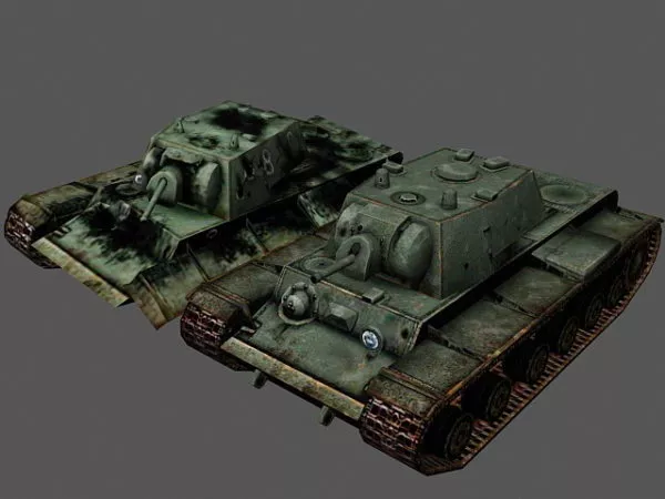 Destroyed Kv-1 Tank 3d model Destroyed Kv-1 Tank 3d model