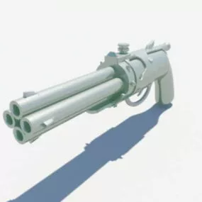 Pepper Gun Revolver 3d model
