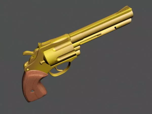 Police Revolver 3d model