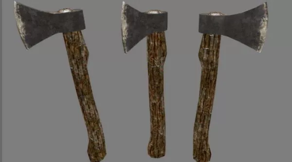Medieval Axes Tool Set 3d model