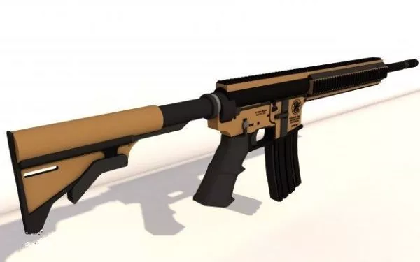 M4 Assault Rifle 3d model M4 Assault Rifle 3d model