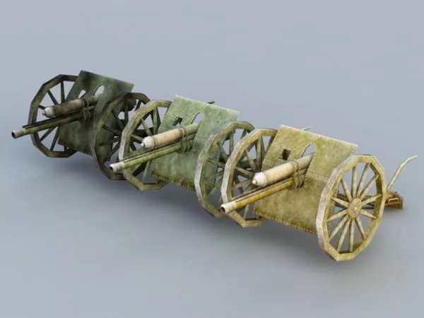 Civil War Cannons 3d model Civil War Cannons 3d model