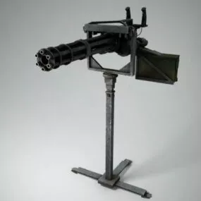 Minigun Machine Gun 3d model