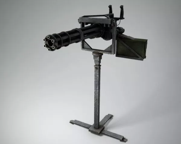 Minigun Machine Gun 3d model Minigun Machine Gun 3d model