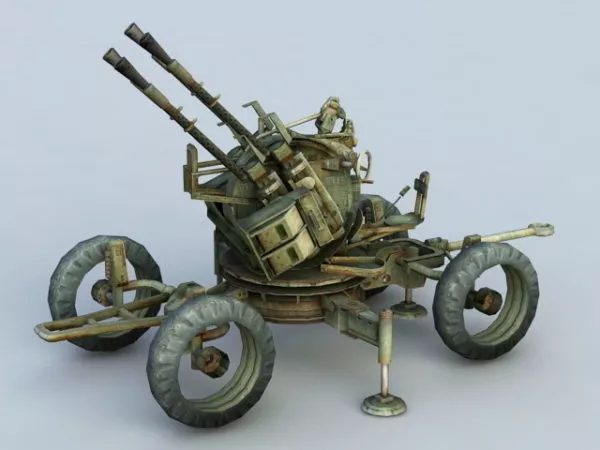 Battleship Turret Gun 3d model