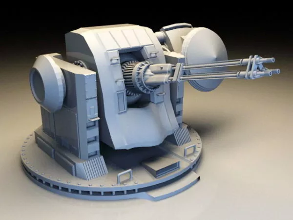 Battleship Turret Gun 3d model