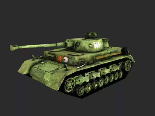 Ww2 German Tank 3d model Ww2 German Tank 3d model