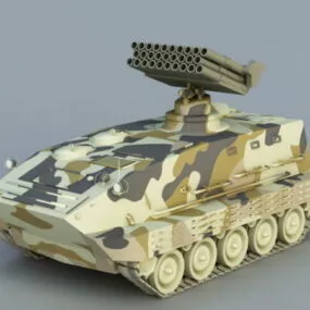 Self-propelled Anti-air Missile 3d model