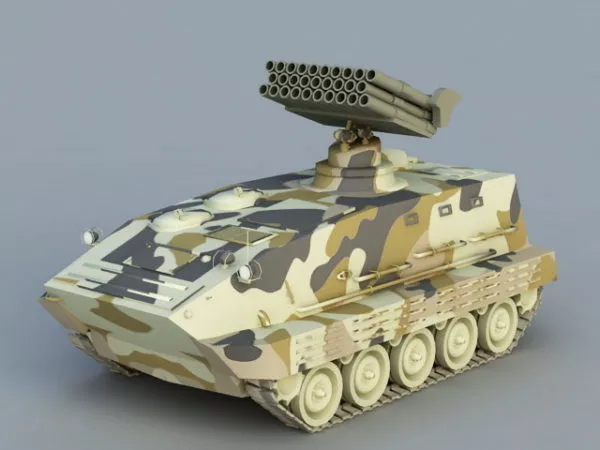 Self-propelled Anti-air Missile 3d model Self-propelled Anti-air Missile 3d model