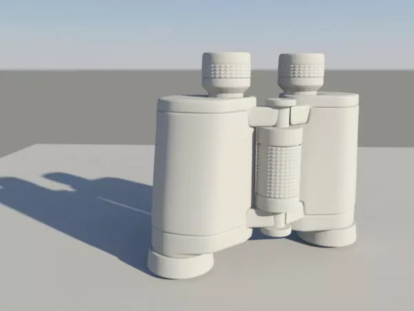 Military Zoom Binoculars 3d model Military Zoom Binoculars 3d model