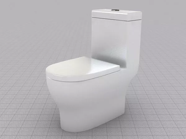 Flush Toilet 3d model Flush Toilet 3d model
