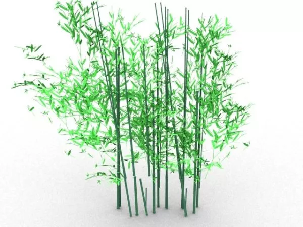 Fence Bamboo Material 3d model