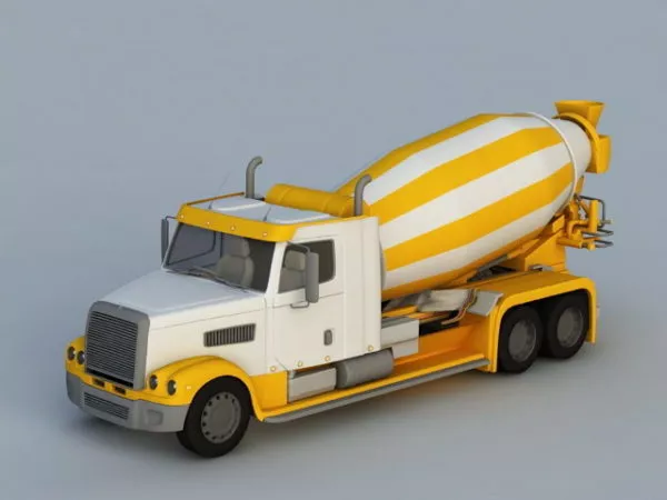 Concrete Mixing Truck 3d model Concrete Mixing Truck 3d model