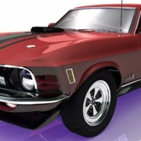 1970 Ford Mustang Car 3d model